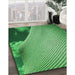 Patterned Green Rug in Family Room, pat3651grn