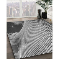 Patterned Cloud Gray Rug, pat3651gry