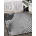 Patterned Cloud Gray Rug in Family Room, pat3651gry