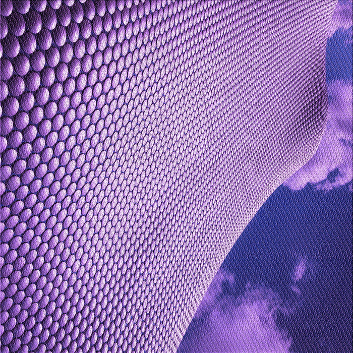 Round Machine Washable Transitional Amethyst Purple Rug, wshpat3651pur