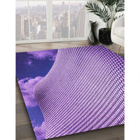 Patterned Amethyst Purple Rug, pat3651pur