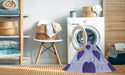 Machine Washable Transitional Periwinkle Purple Rug in a Washing Machine, wshpat3652blu