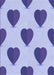 Patterned Periwinkle Purple Rug, pat3652blu