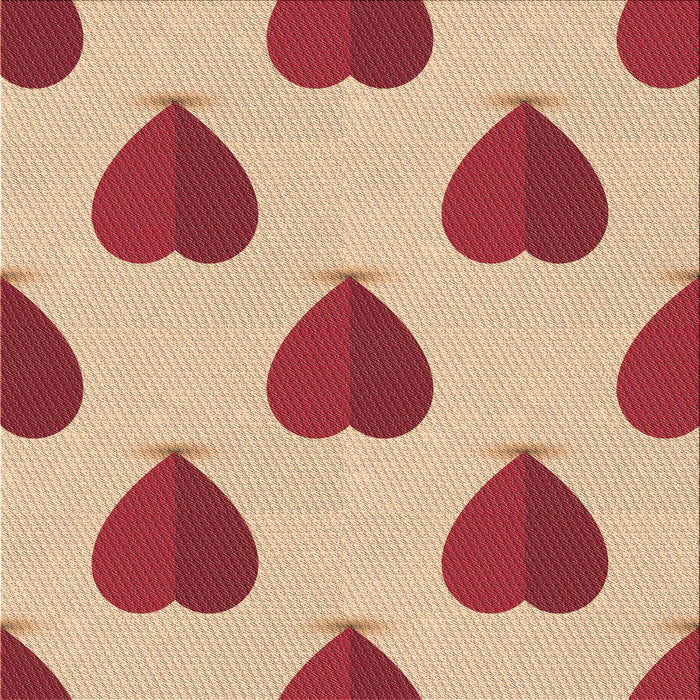 Round Patterned Red Rug, pat3652brn