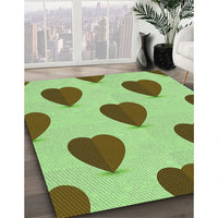 Patterned Jade Green Rug, pat3652grn