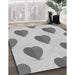 Machine Washable Transitional Gray Rug in a Family Room, wshpat3652gry