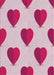 Patterned Pink Violet Pink Novelty Rug, pat3652