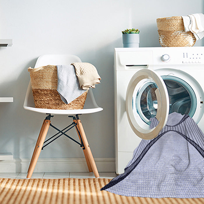Machine Washable Transitional Lavender Blue Rug in a Washing Machine, wshpat3653blu