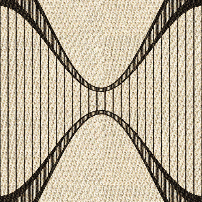 Patterned Wheat Beige Rug, pat3653brn