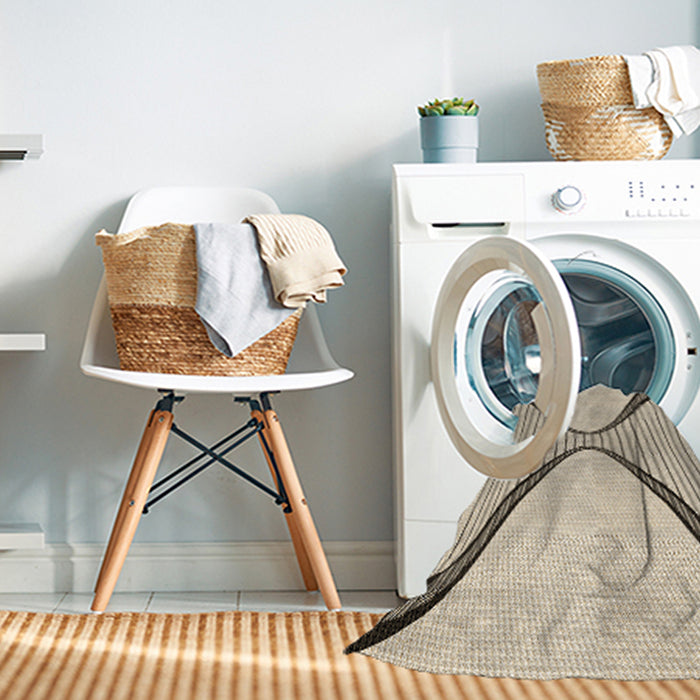 Machine Washable Transitional Wheat Beige Rug in a Washing Machine, wshpat3653brn