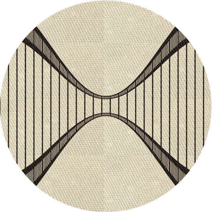 Square Machine Washable Transitional Wheat Beige Rug in a Living Room, wshpat3653brn