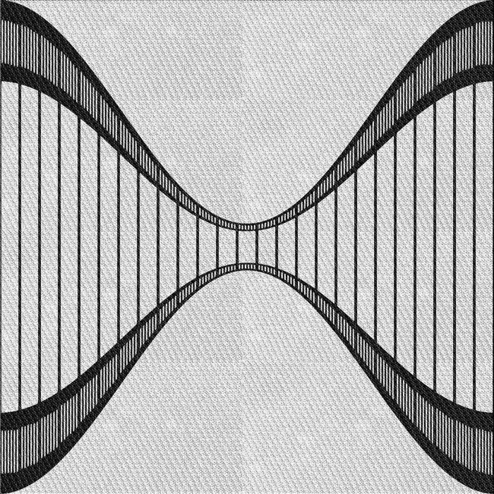 Round Patterned Gray Rug, pat3653gry