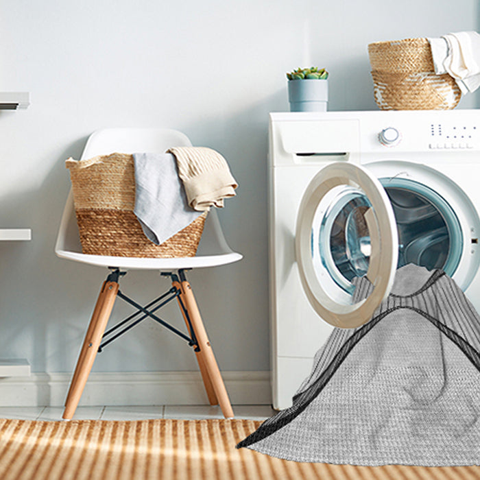 Machine Washable Transitional Gray Rug in a Washing Machine, wshpat3653gry