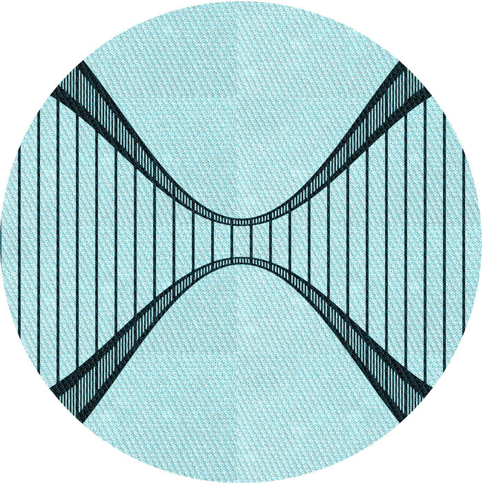 Square Patterned Deep-Sea Green Rug, pat3653lblu