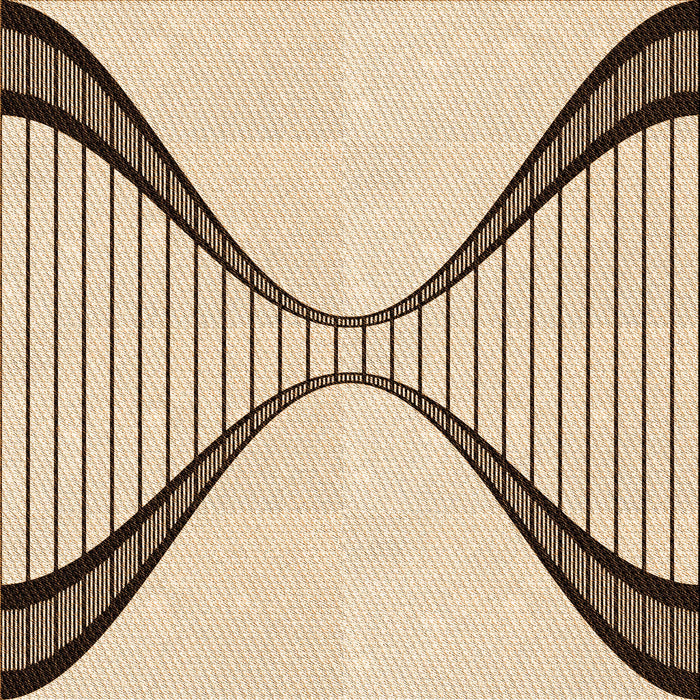 Round Machine Washable Transitional Copper Brown Rug, wshpat3653org