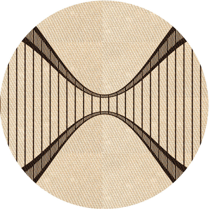 Square Machine Washable Transitional Copper Brown Rug in a Living Room, wshpat3653org