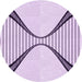 Square Patterned Purple Flower Purple Rug, pat3653pur
