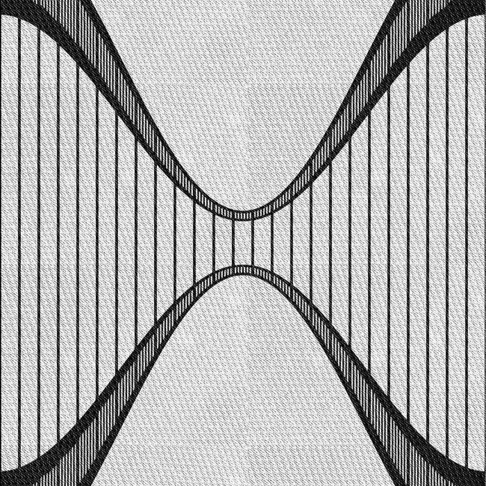 Patterned Off-White Novelty Rug, pat3653