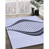 Patterned Lavender Blue Rug, pat3654blu