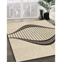 Patterned Moccasin Beige Rug, pat3654brn