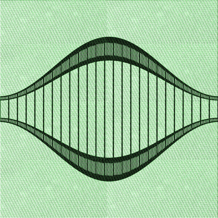 Round Patterned Mint Green Rug, pat3654grn