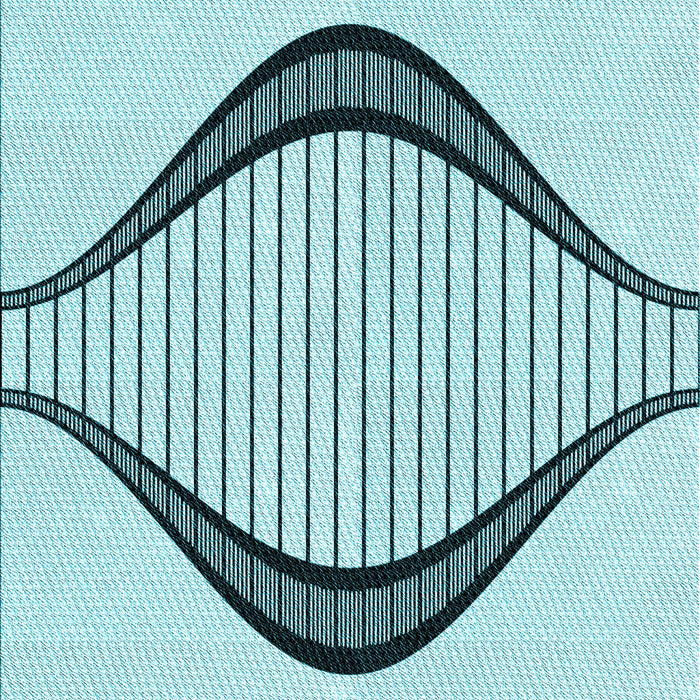 Patterned Electric Blue Rug, pat3654lblu