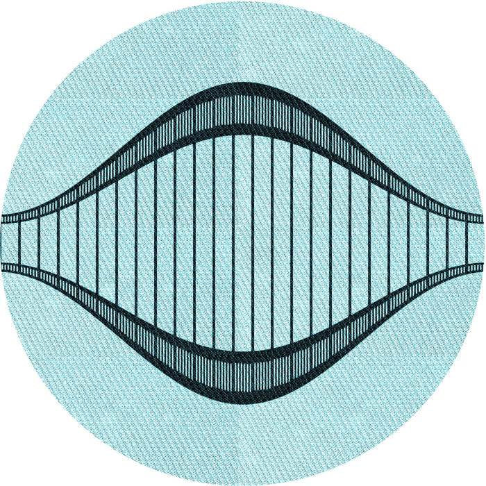 Square Patterned Electric Blue Rug, pat3654lblu