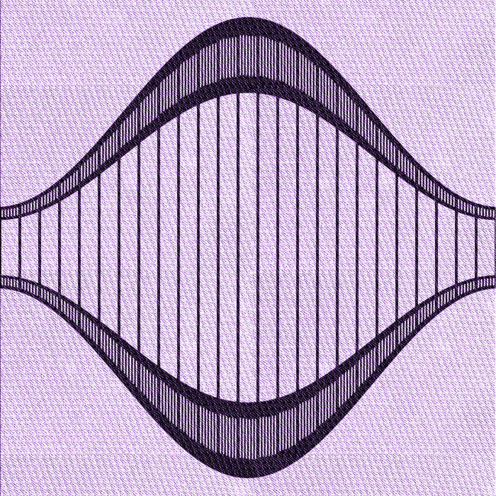 Machine Washable Transitional Lilac Purple Rug, wshpat3654pur