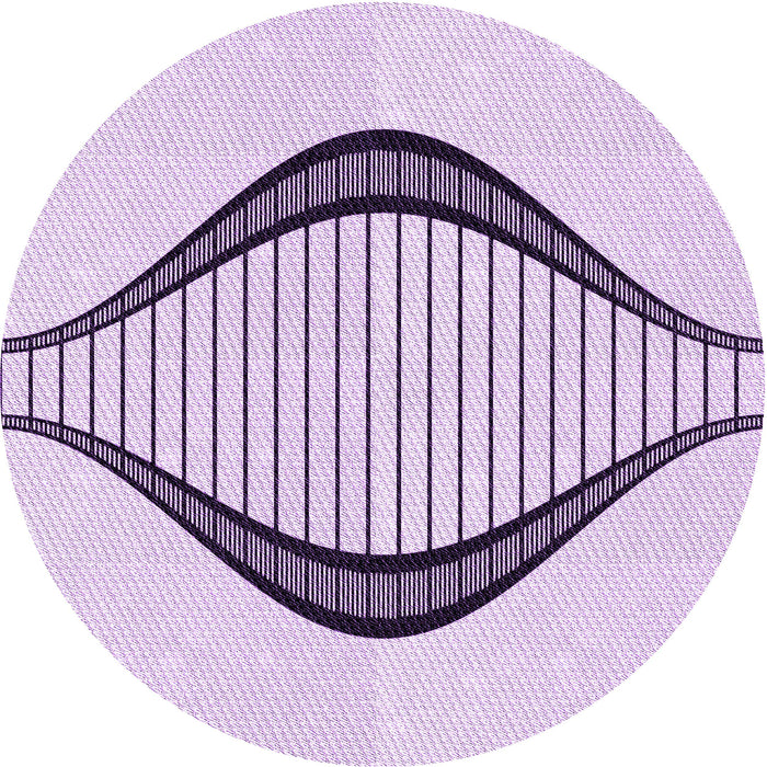 Square Machine Washable Transitional Lilac Purple Rug in a Living Room, wshpat3654pur