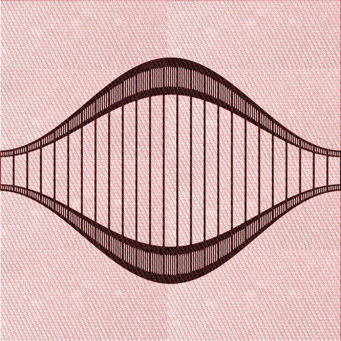 Round Patterned Pink Rug, pat3654rd