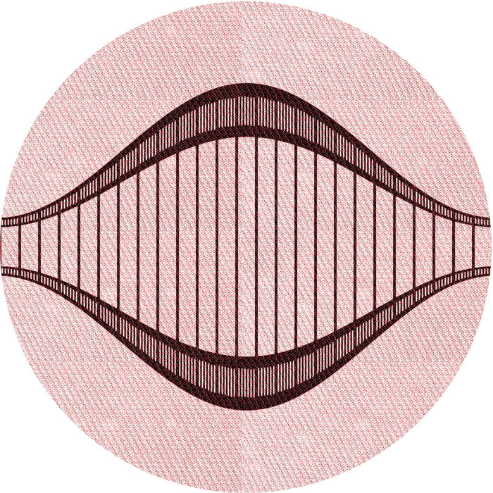 Square Machine Washable Transitional Pink Rug in a Living Room, wshpat3654rd