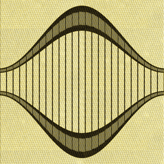 Patterned Sun Yellow Rug, pat3654yw