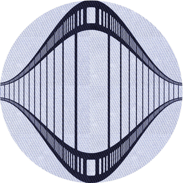 Square Patterned Lavender Blue Rug, pat3655blu