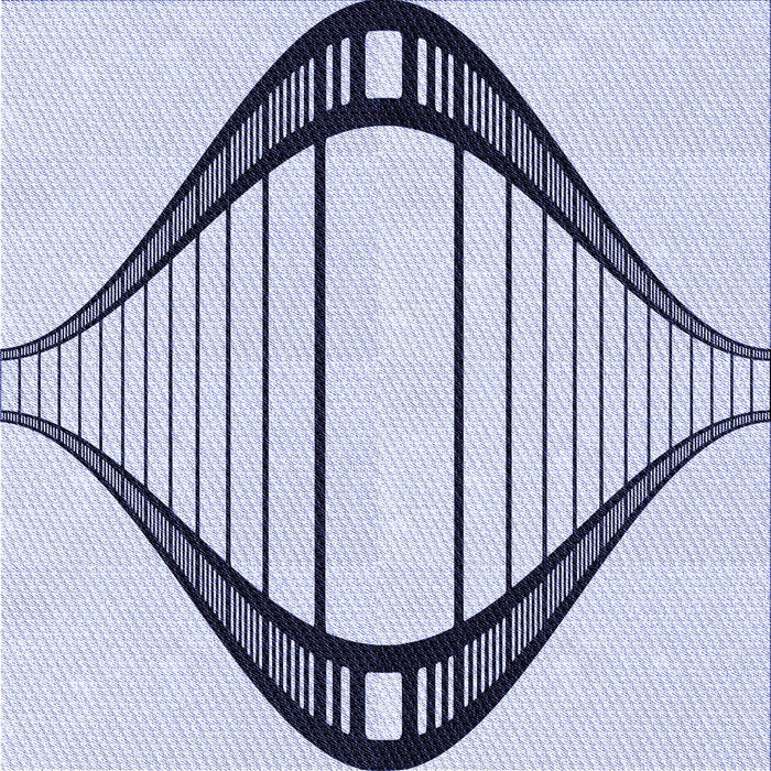 Round Patterned Lavender Blue Rug, pat3655blu