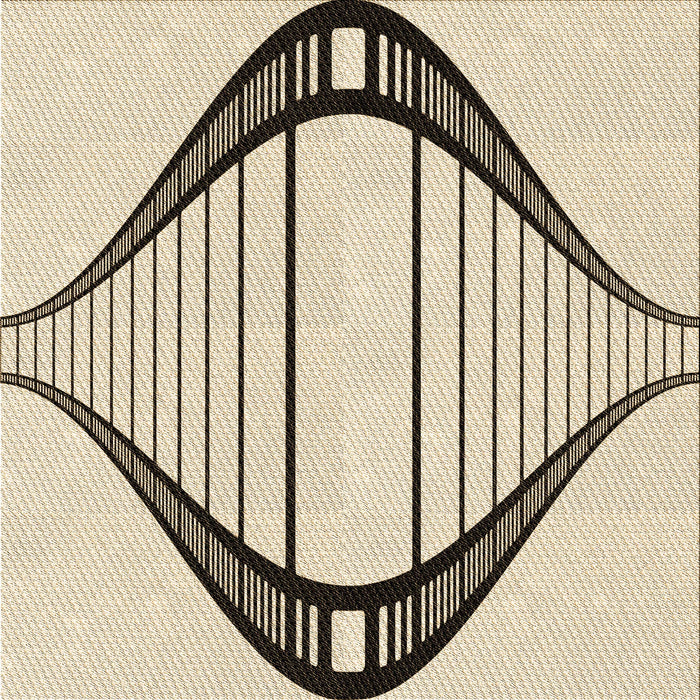 Round Patterned Wheat Beige Rug, pat3655brn