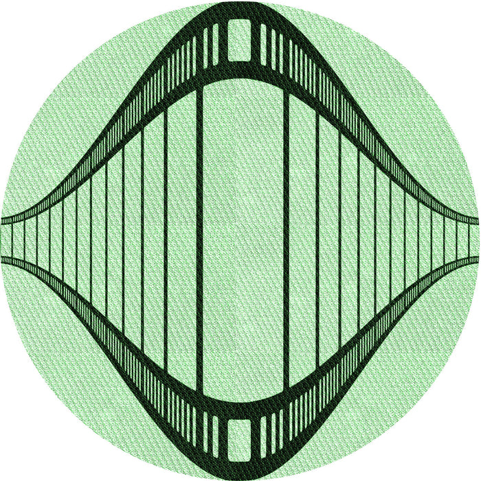 Square Machine Washable Transitional Mint Green Rug in a Living Room, wshpat3655grn