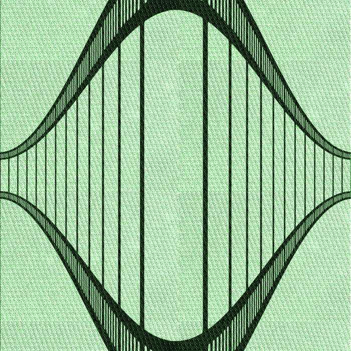 Patterned Mint Green Rug, pat3655grn