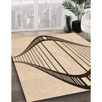 Patterned Copper Brown Rug, pat3655org