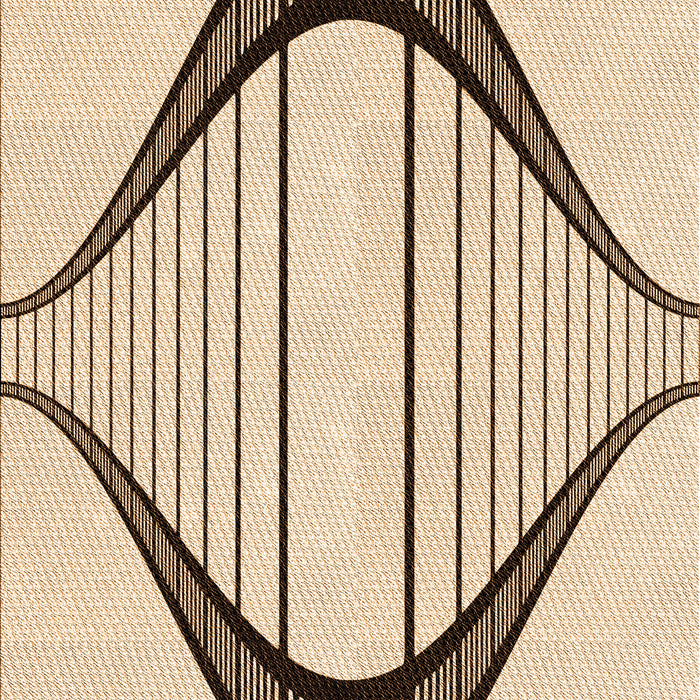 Patterned Copper Brown Rug, pat3655org