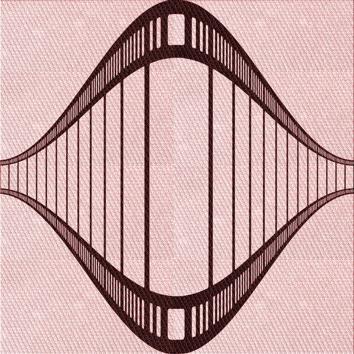 Round Patterned Red Rug, pat3655rd