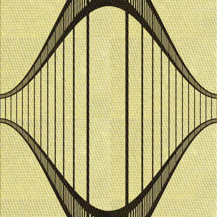 Patterned Sun Yellow Rug, pat3655yw