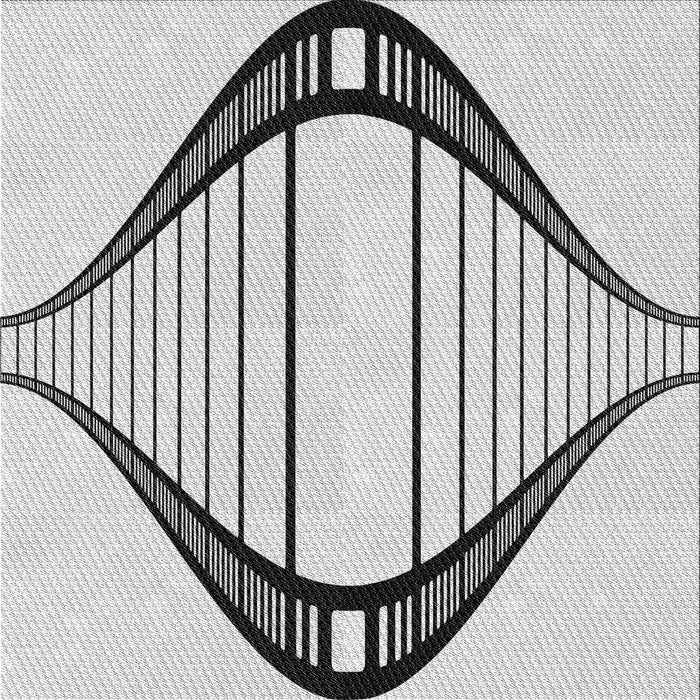 Sideview of Machine Washable Transitional Gray Rug, wshpat3655