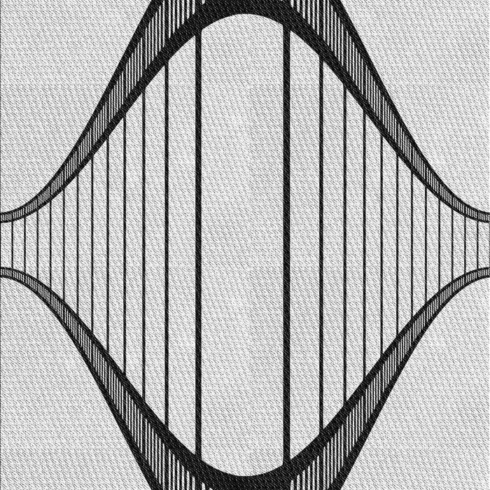 Machine Washable Transitional Gray Rug, wshpat3655