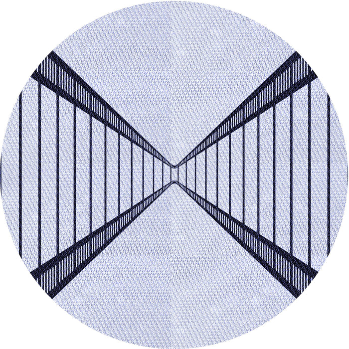 Square Patterned Lavender Blue Rug, pat3656blu