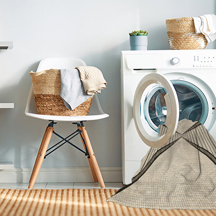 Machine Washable Transitional Wheat Beige Rug in a Washing Machine, wshpat3656brn