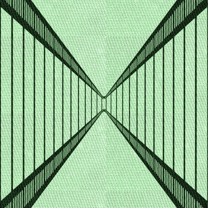 Patterned Mint Green Rug, pat3656grn