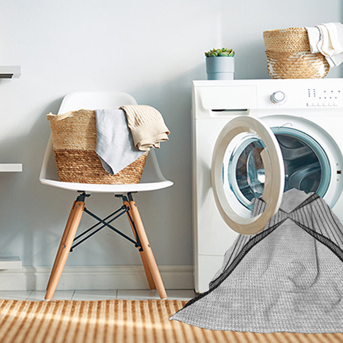 Machine Washable Transitional Gray Rug in a Washing Machine, wshpat3656gry