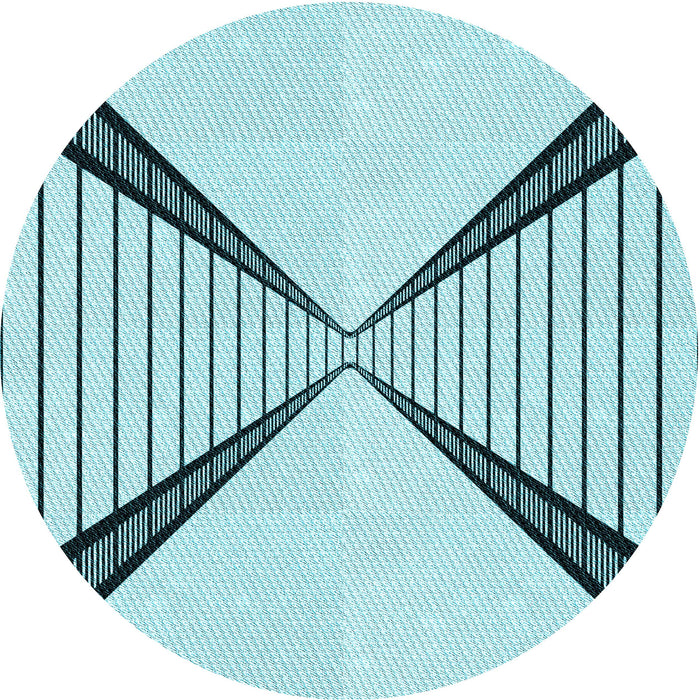 Square Patterned Deep-Sea Green Rug, pat3656lblu