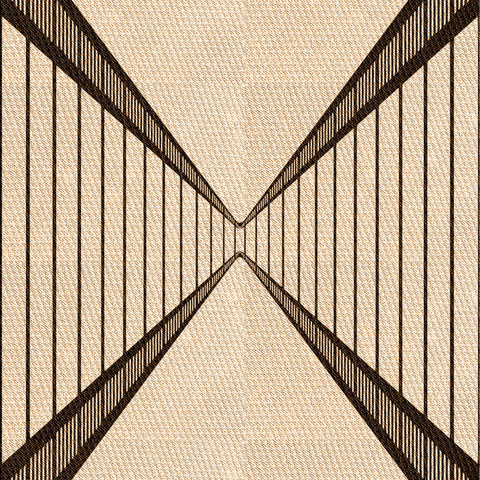 Patterned Copper Brown Rug, pat3656org