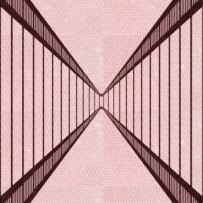 Patterned Red Rug, pat3656rd